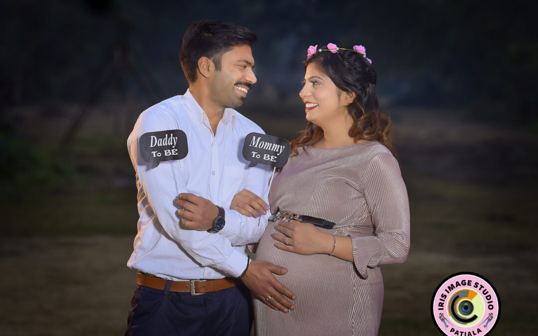 The maternity photoshoot of Dr. Anuradha and Dr Kanav Patiala